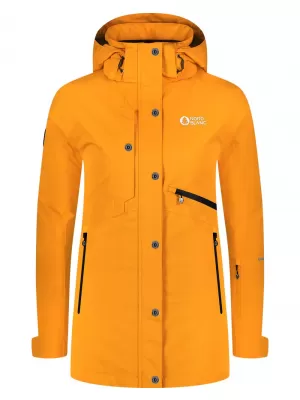 Dámská lyžařská bunda NORDBLANC SLEDDING NBWJL8127 ORANŽOVÁ