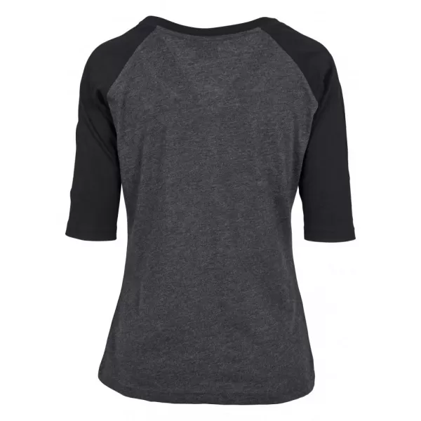  Dámské triko URBAN CLASSICS TB733 CHARCOAL/BLACK 