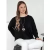 Dámská mikina DSTREET LOOSEFEMME ČERNÁ
