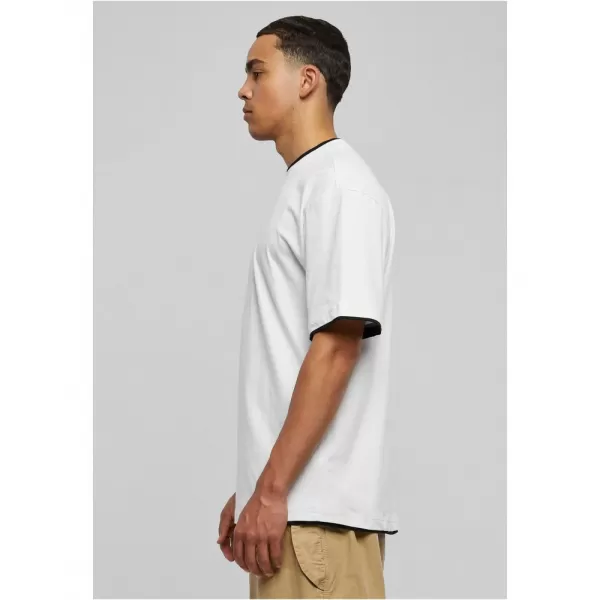  Pánské triko URBAN CLASSICS TB029A WHITE/BLACK 