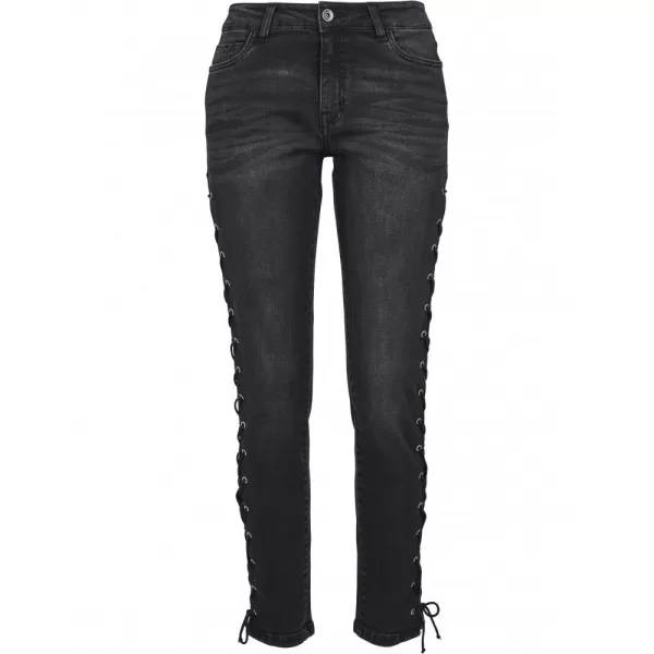  Dámské kalhoty URBAN CLASSICS TB2003 BLACK WASHED 