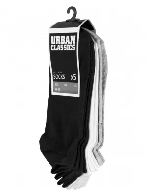 Ponožky URBAN CLASSICS TB1470 BLACK/WHITE/GREY