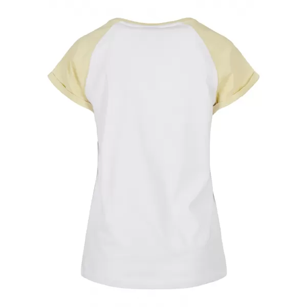  Dámské triko URBAN CLASSICS TB1913 WHITE/SOFT YELLOW 