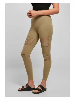 Dámské legíny URBAN CLASSICS TB2593 KHAKI
