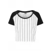 Dámské triko URBAN CLASSICS TB1507 WHITE/BLACK