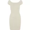 Dámské šaty URBAN CLASSICS TB1501 WHITE/SAND