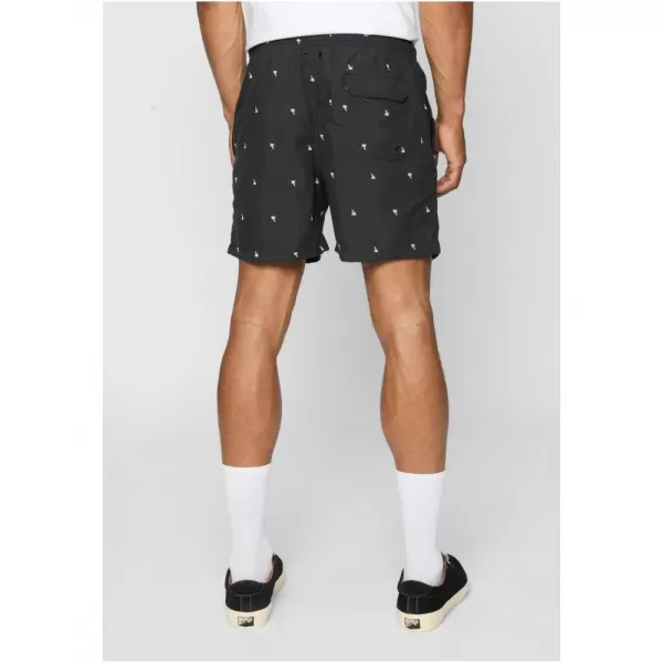  Pánské kraťasy URBAN CLASSICS TB2680 BLACK/PALM TREE 