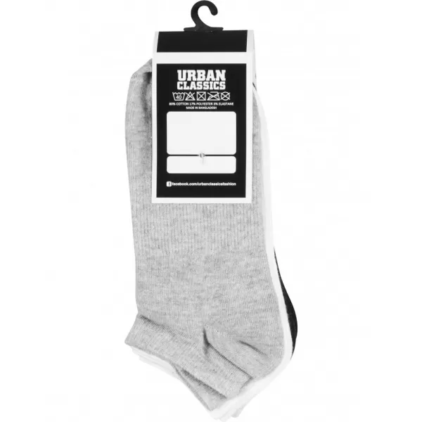  Ponožky URBAN CLASSICS TB1470 BLACK/WHITE/GREY 