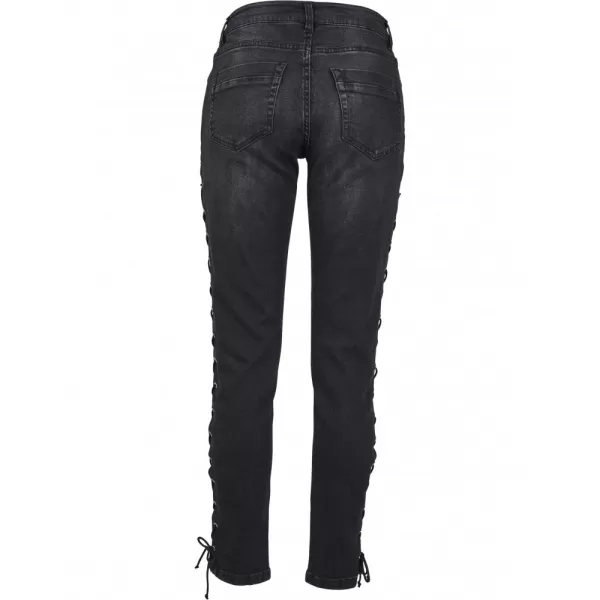  Dámské kalhoty URBAN CLASSICS TB2003 BLACK WASHED 