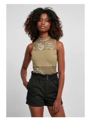 Dámské body URBAN CLASSICS TB2591 KHAKI