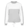 Dámská mikina URBAN CLASSICS TB1842 GREY/WHITE