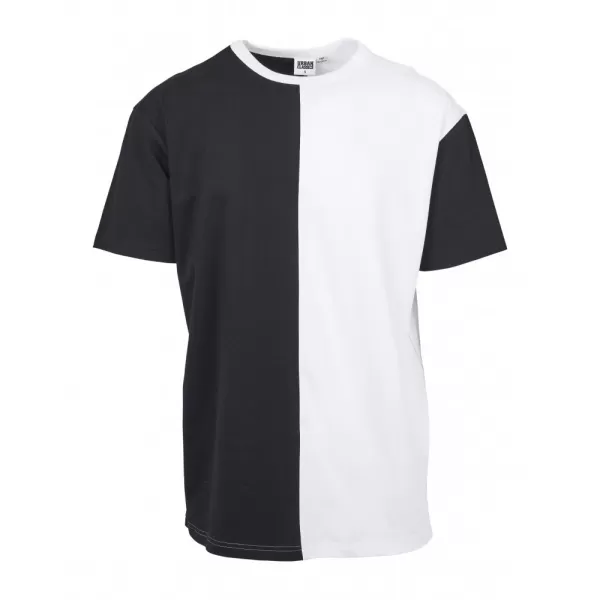  Pánské triko URBAN CLASSICS TB2056 BLACK/WHITE 