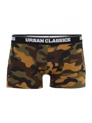 Pánské boxerky URBAN CLASSICS TB2047 WOOD CAMO/DARK CAMO