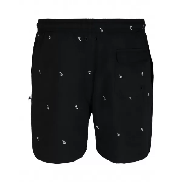  Pánské kraťasy URBAN CLASSICS TB2680 BLACK/PALM TREE 