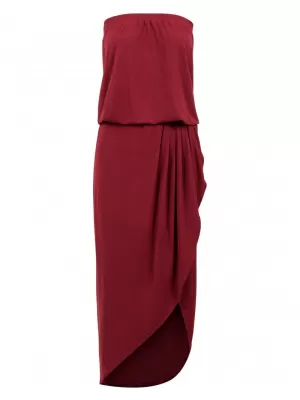 Dámské šaty URBAN CLASSICS TB1508 BURGUNDY