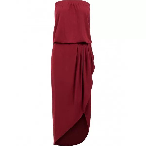  Dámské šaty URBAN CLASSICS TB1508 BURGUNDY 