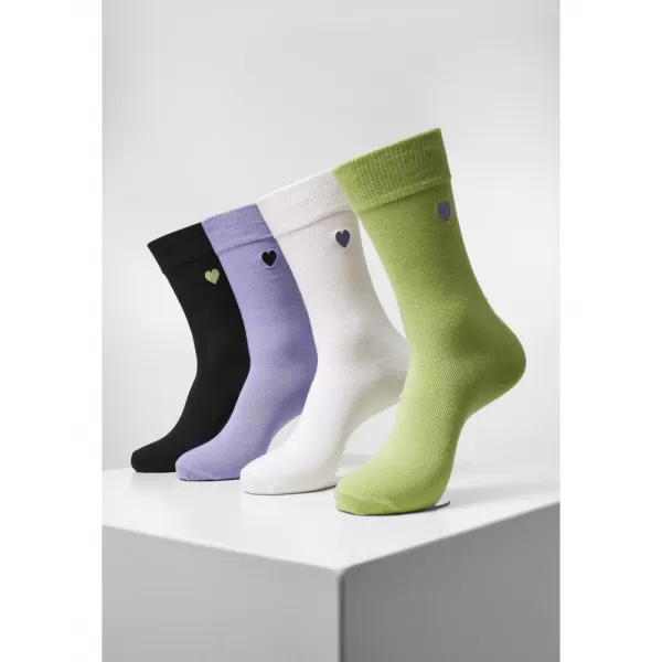 Ponožky URBAN CLASSICS TB4242 BLACK/LILAC/LIME/WHITE 
