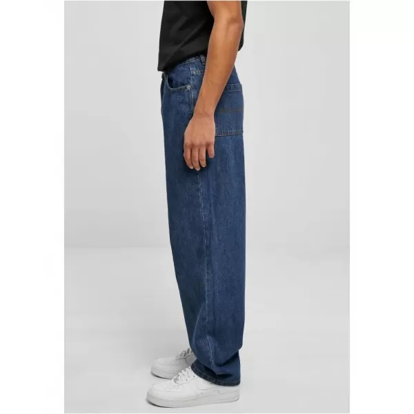 Pánské džíny URBAN CLASSICS TB4461 MID INDIGO WASHED 