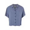 Dámská košile URBAN CLASSICS TB4365 VINTAGE BLUE PIN STRIPE
