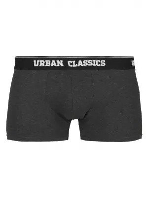 Pánské boxerky URBAN CLASSICS TB3540 BRANDING AOP/BLACK/CHARCOAL