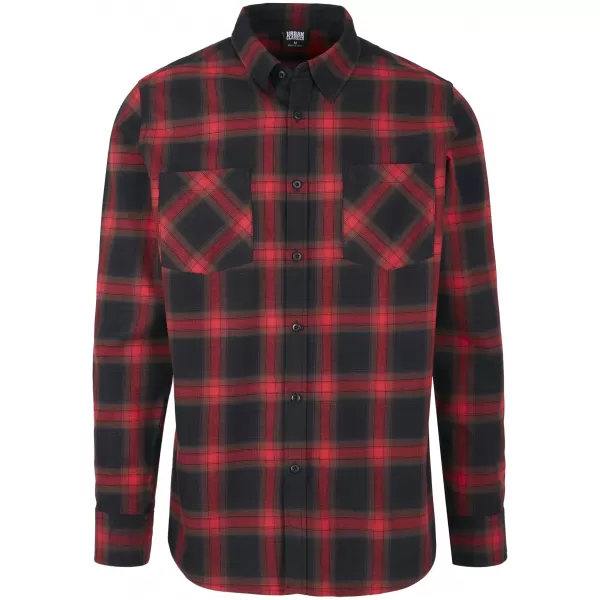  Pánská košile URBAN CLASSICS TB3195 BLACK/RED 