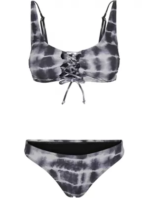 Dámské plavky URBAN CLASSICS TB4384 BLACK/WHITE