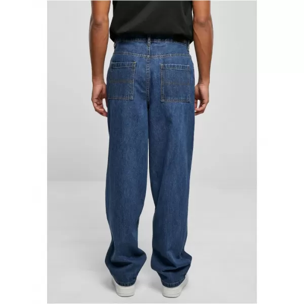  Pánské džíny URBAN CLASSICS TB4461 MID INDIGO WASHED 