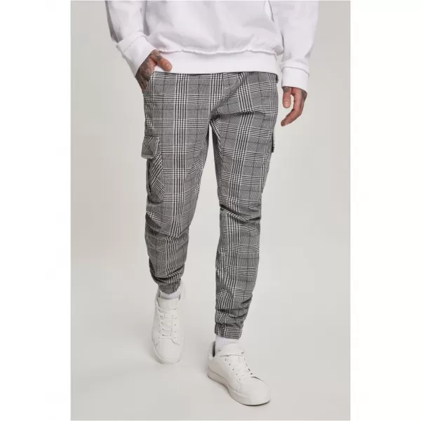  Pánské kalhoty URBAN CLASSICS TB3138 WHITE/BLACK 