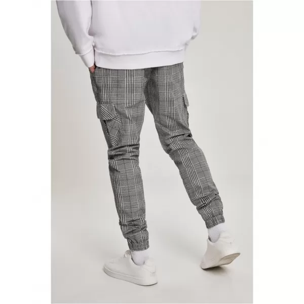  Pánské kalhoty URBAN CLASSICS TB3138 WHITE/BLACK 
