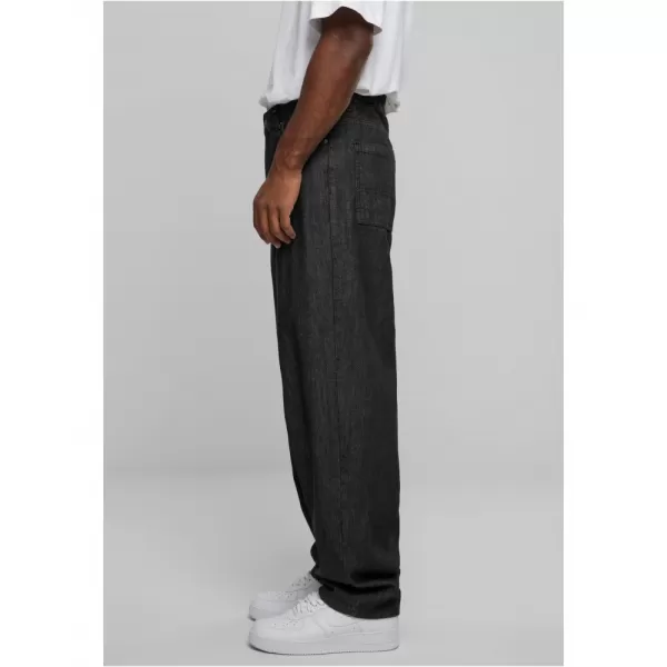  Pánské džíny URBAN CLASSICS TB4461 BLACK ACID WASHED 