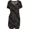 Dámský overal URBAN CLASSICS TB4096 BLACK FLOWER