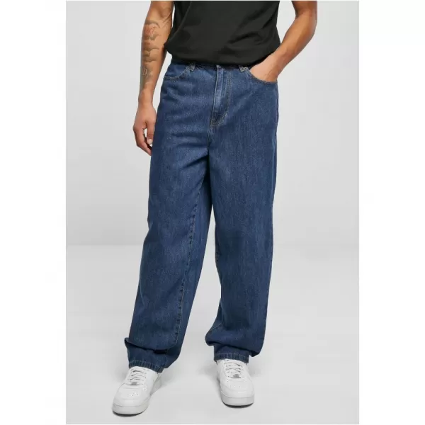  Pánské džíny URBAN CLASSICS TB4461 MID INDIGO WASHED 