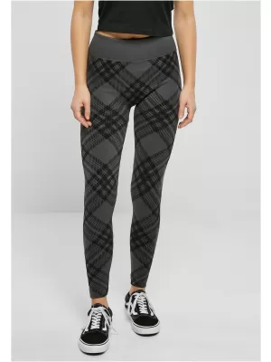 Dámské legíny URBAN CLASSICS TB5423 ASPHALT CHECK