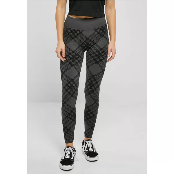  Dámské legíny URBAN CLASSICS TB5423 ASPHALT CHECK 