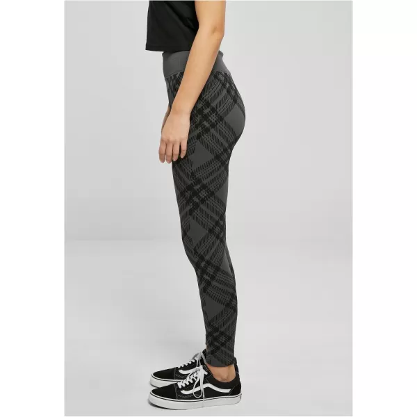  Dámské legíny URBAN CLASSICS TB5423 ASPHALT CHECK 