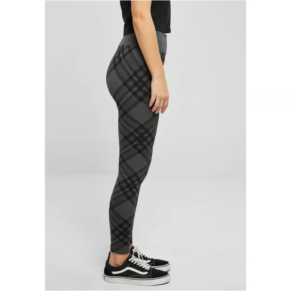  Dámské legíny URBAN CLASSICS TB5423 ASPHALT CHECK 