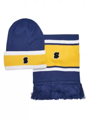 Čepice URBAN CLASSICS TB5653 SPACE BLUE/CALIFORNIA YELLOW/WHITE