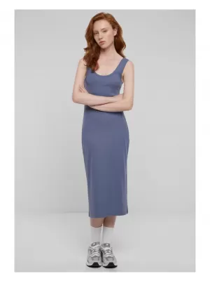 Dámské šaty URBAN CLASSICS TB6190 VINTAGE BLUE