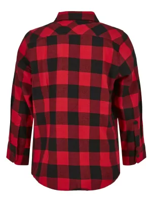 Dětská košile URBAN CLASSICS UCK297 BLACK/RED