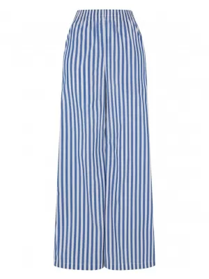 Dámské kalhoty URBAN CLASSICS TB6844 WHITE/BLUE