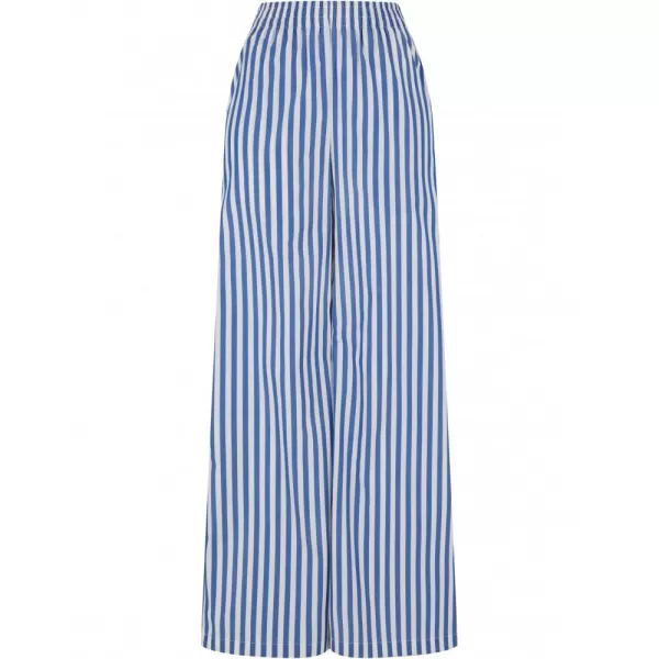  Dámské kalhoty URBAN CLASSICS TB6844 WHITE/BLUE 