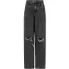 Dámské kalhoty URBAN CLASSICS TB6155 BLACK CHARCOAL WASHED