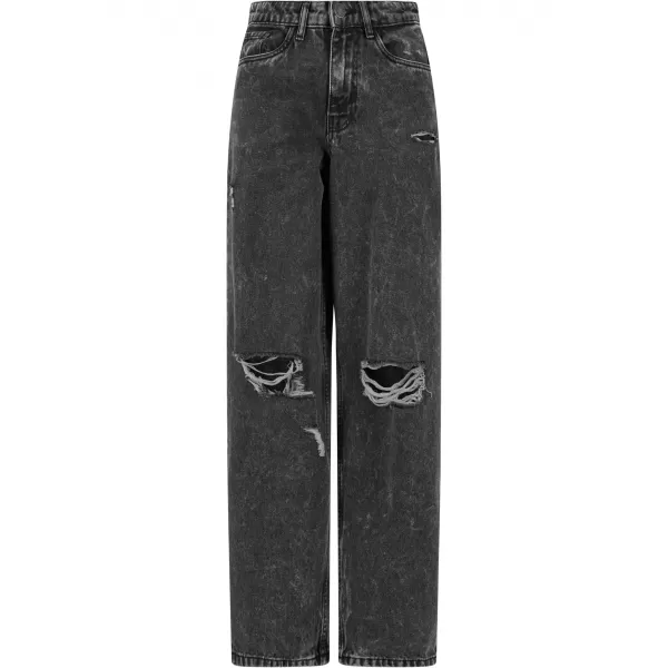  Dámské kalhoty URBAN CLASSICS TB6155 BLACK CHARCOAL WASHED 