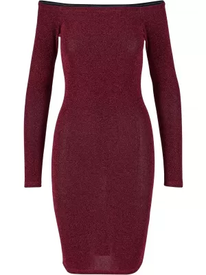 Dámské šaty URBAN CLASSICS TB6144 BURGUNDY
