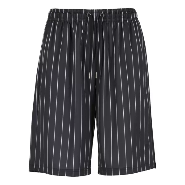  Pánské kraťasy URBAN CLASSICS TB7384 BLACK/WHITE 