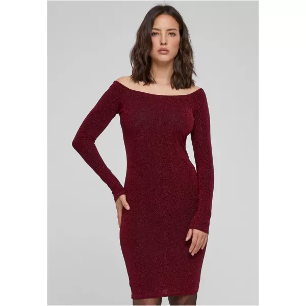 Dámské šaty URBAN CLASSICS TB6144 BURGUNDY 