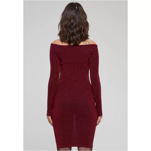  Dámské šaty URBAN CLASSICS TB6144 BURGUNDY 