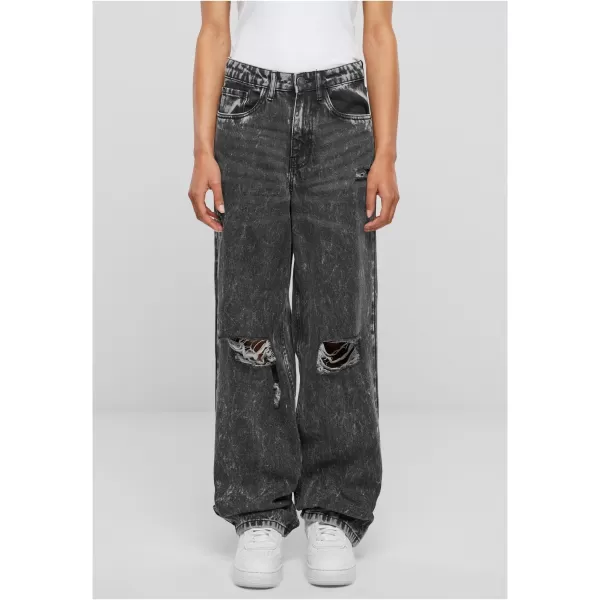  Dámské kalhoty URBAN CLASSICS TB6155 BLACK CHARCOAL WASHED 