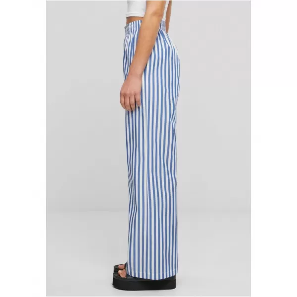  Dámské kalhoty URBAN CLASSICS TB6844 WHITE/BLUE 