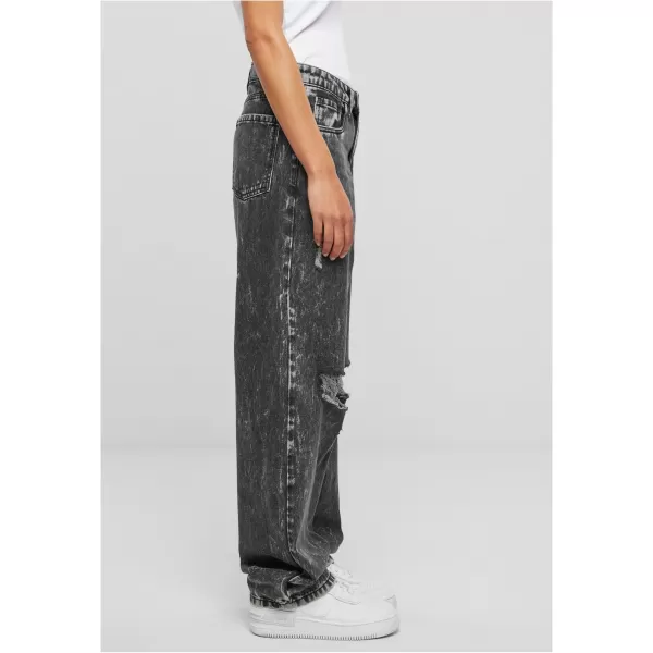  Dámské kalhoty URBAN CLASSICS TB6155 BLACK CHARCOAL WASHED 